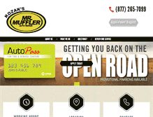 Tablet Screenshot of mrmufflerautorepair.com
